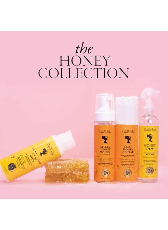 Camille Rose Honeycomb Curl Whip Texture-Defining Hair Styling Cream, with Honey and Nettle Root to Reduce Frizz, Nourish, and Add Shine, 12 fl oz - Image 3